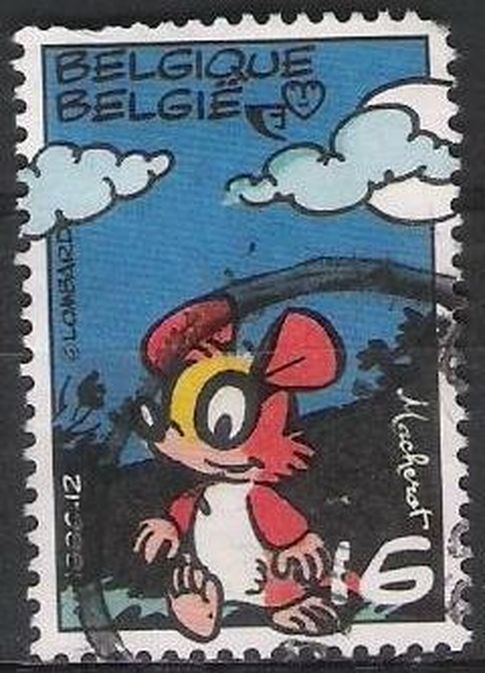 Belgica 1996 Scott 1628 Sello º Comic Personaje Raton Cloor de Raymond Macherot 16Fr Belgique Belgium